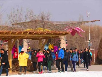 開門大吉 | 大年初一，銀川鳴翠湖國家濕地公園已“燃爆”！